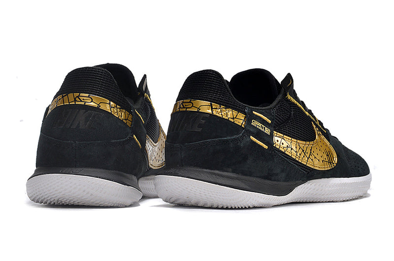Tênis Futsal Nike Street Gato IC - Preta e Dourada