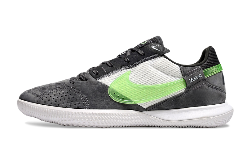 Tênis Futsal Nike Street Gato IC - Preta, Branca e Verde