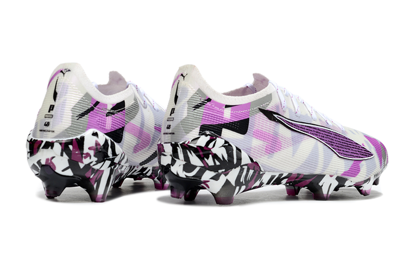 Puma Ultra 5 Ultimate FG - Branca e Roxa