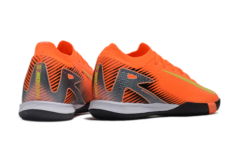 Chuteira Futsal Nike Mercurial Air Zoom Vapor 16 IC -  Laranja, Preta e Verde