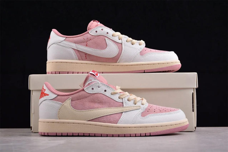TRAVIS SCOTT X AIR JORDAN 1 LOW SHY PINK