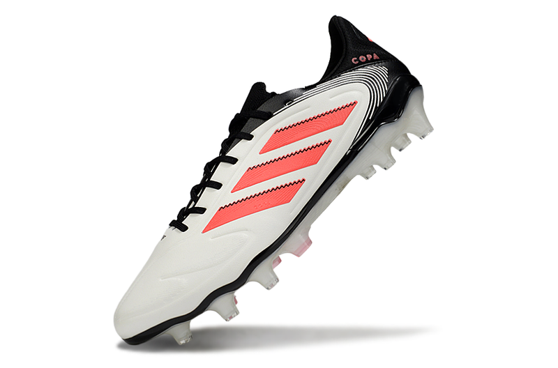 Chuteira Adidas Copa Pure III Elite FG - Branca e Laranja