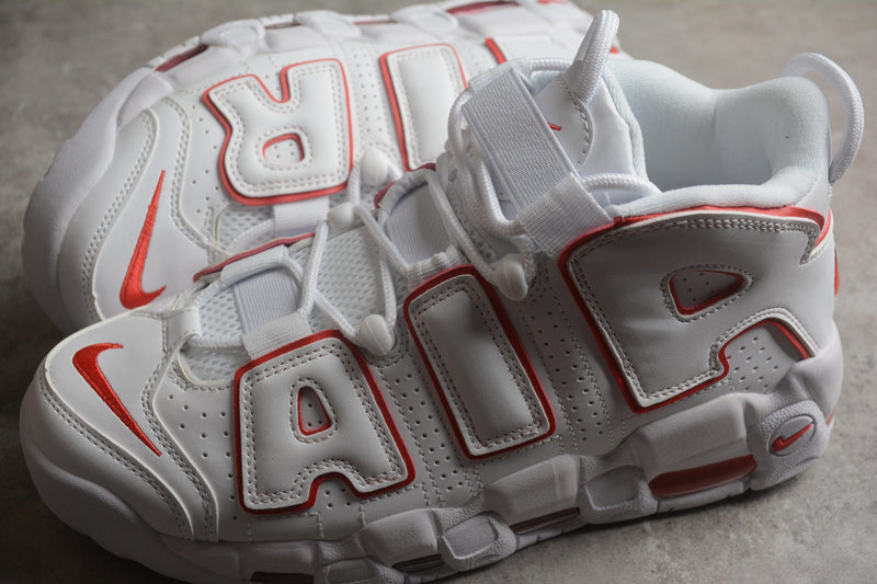 AIR MORE UPTEMPO WHITE VARSITY RED