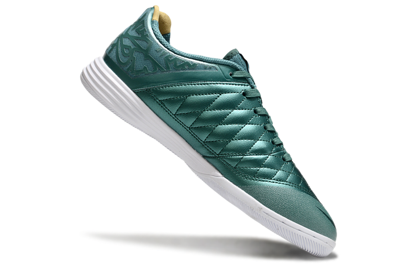 Tênis Futsal Nike Lunar Gato IC - Turquesa e Dourada