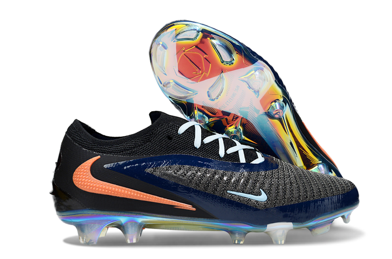 Chuteira Nike Phantom 6 Elite FG - Preta e Laranja