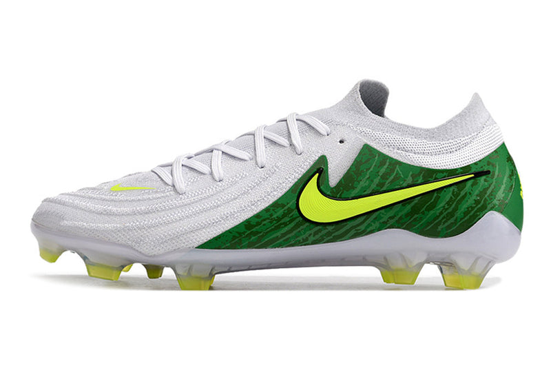 Chuteira Nike Phantom GX II FG - Branca e Verde