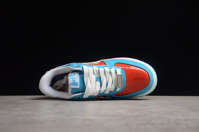 MARVEL COMICS X A BATHING APE BAPE STA LOW CAPITAIN AMERICA