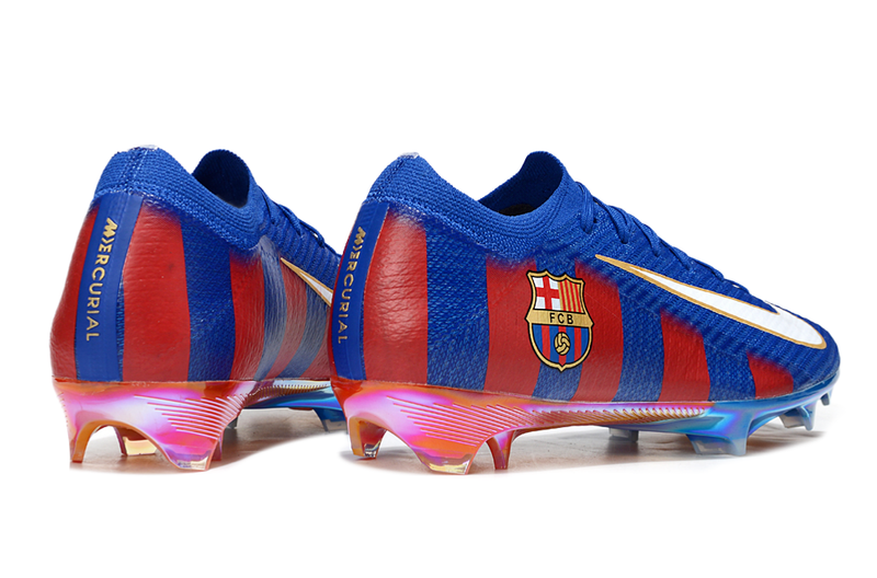Chuteira Nike Air Zoom Mercurial Vapor 16 Elite Barcelona FG - Azul e Grená