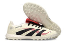 Chuteira Society Adidas Predator Elite Fold-Over Tongue TF - Begê, Preta e Vermelha