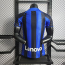 CAMISA VERSÃO PLAYER DO INTER DE MILÃO 22/23 AZUL E PRETO