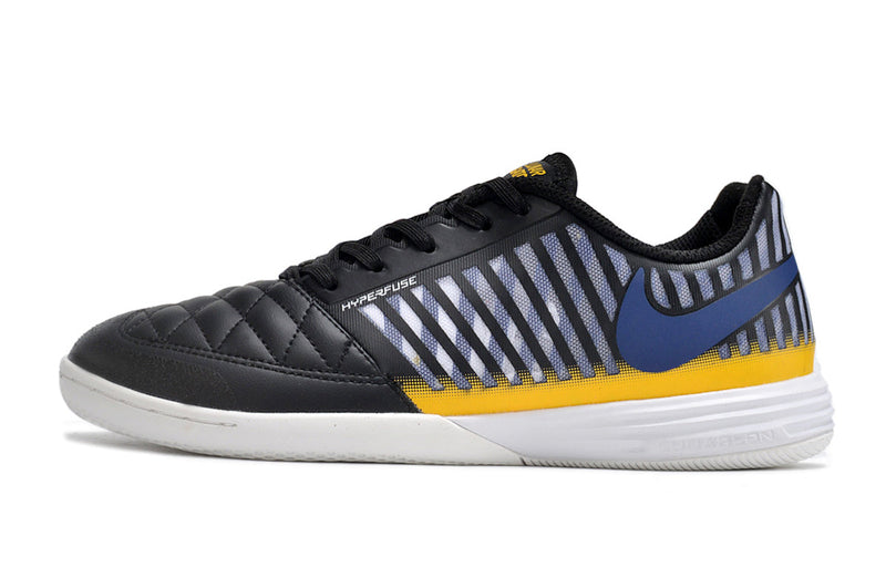Tênis Futsal Nike Lunar Gato IC - Preta, Azul e Dourada