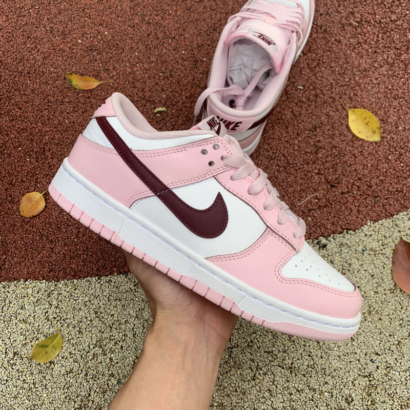 DUNK LOW PINK RED WHITE