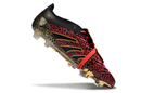 Chuteira Adidas Predator Elite Fold-Over Tongue FG - Preta, Dourada e Vermelha