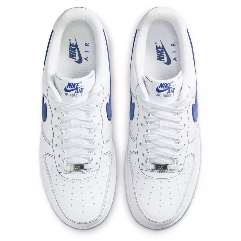 Air Force 1 Low 07 LV8 White Deep Royal Blue