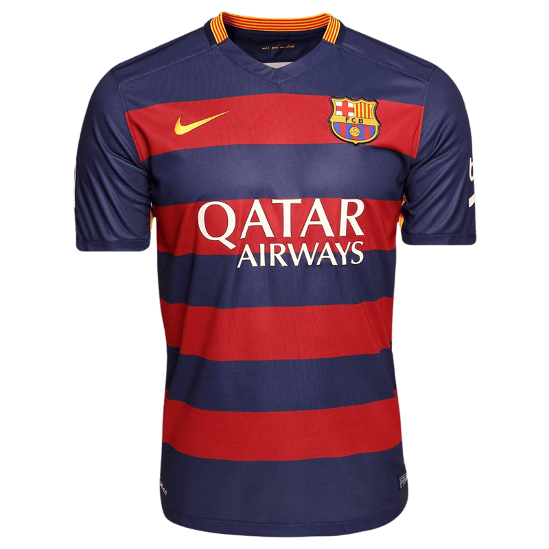 Camisa Barcelona I 15/16 - Versão Retrô | Neymar Jr
