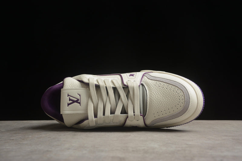 LV TRAINER WHITE PURPLE