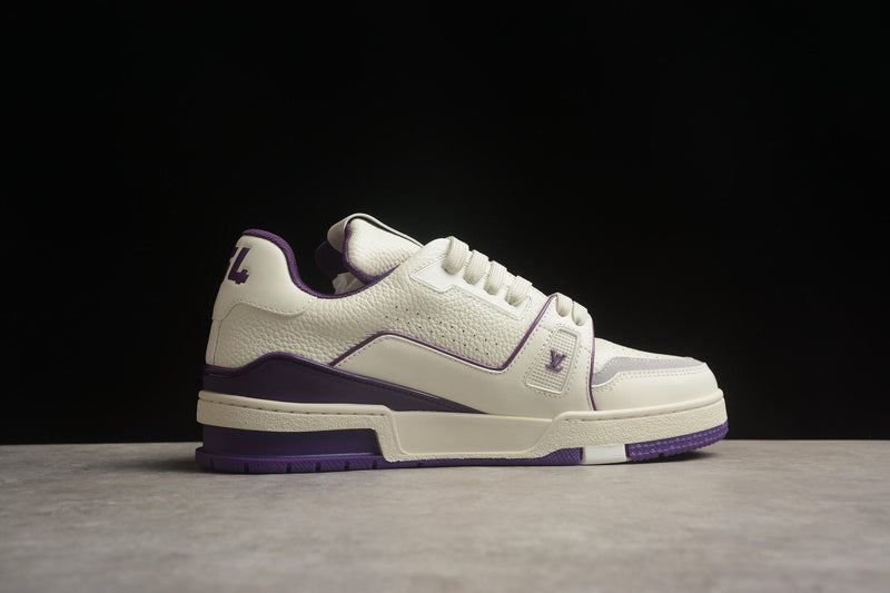 LV TRAINER WHITE PURPLE