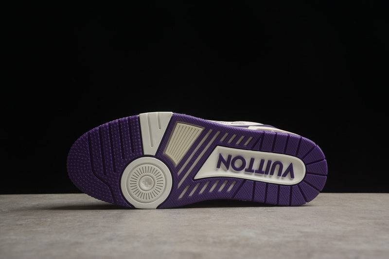 LV TRAINER WHITE PURPLE