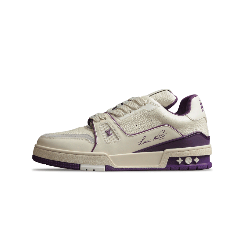 LV TRAINER WHITE PURPLE