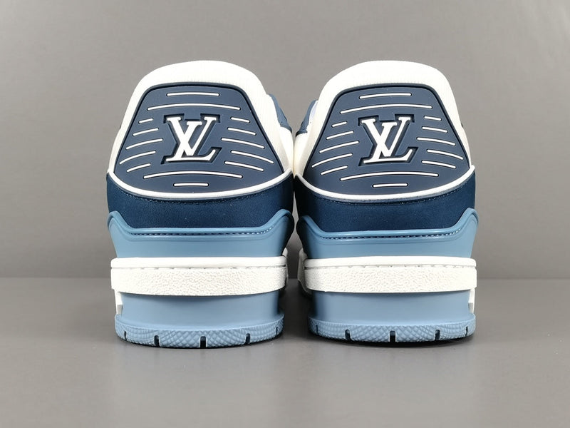 LOUIS VUITTON TRAINER BRANCO E AZUL CONVENCIONAL