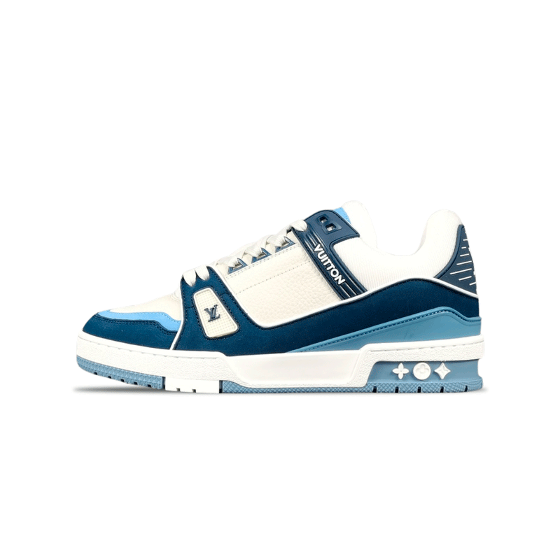 LOUIS VUITTON TRAINER BRANCO E AZUL CONVENCIONAL