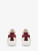 Men's Oversized Retro Sneaker in Off Whiteburgundygrey