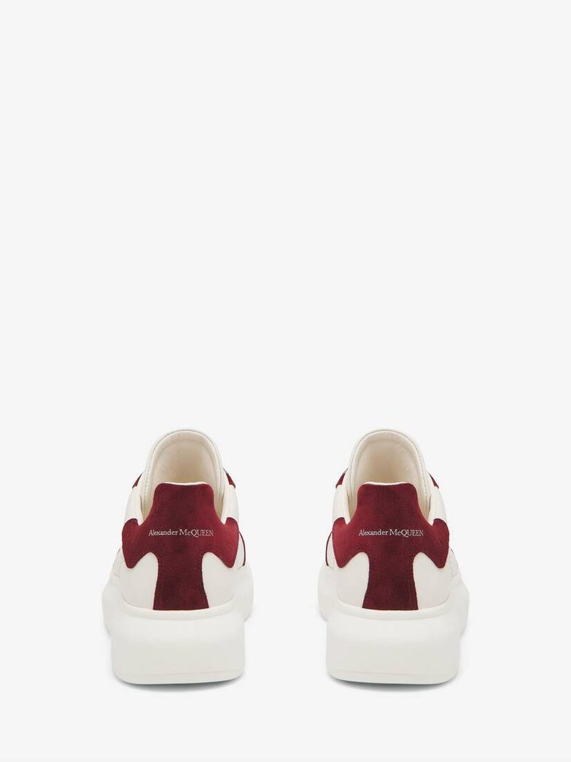 Men's Oversized Retro Sneaker in Off Whiteburgundygrey