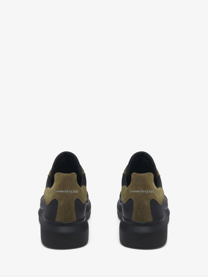 Men's Oversized Retro Sneaker in Blackkhaki