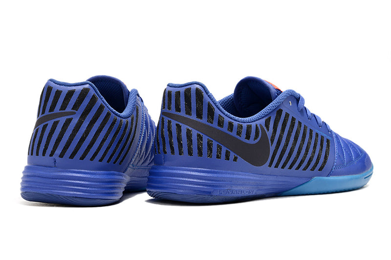 Tênis Futsal Nike Lunar Gato IC - Azul Escuro e Preta