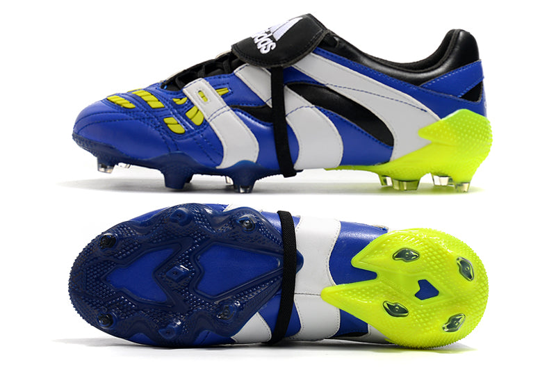 Chuteira Adidas Predator Accelerator FG - Azul e Verde