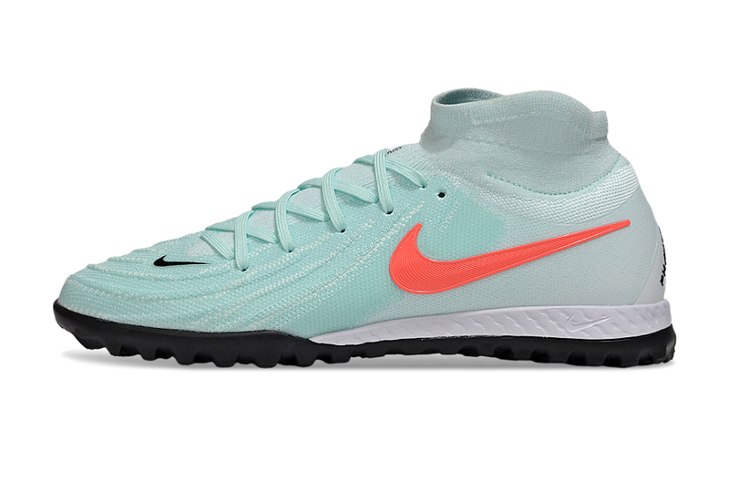 Chuteira Nike Phantom Luna TF - Azul, Branca e Laranja