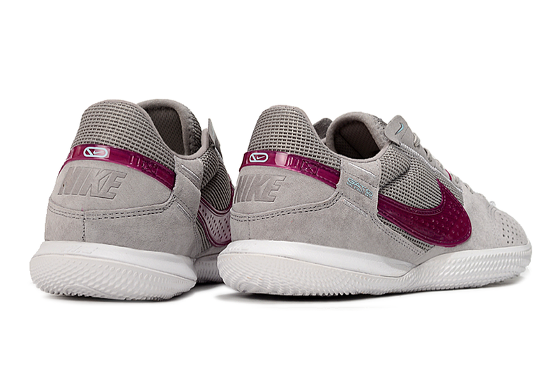 Tênis Futsal Nike Street Gato IC - Cinza e Vinho