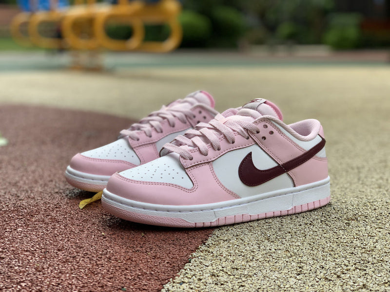 DUNK LOW PINK RED WHITE