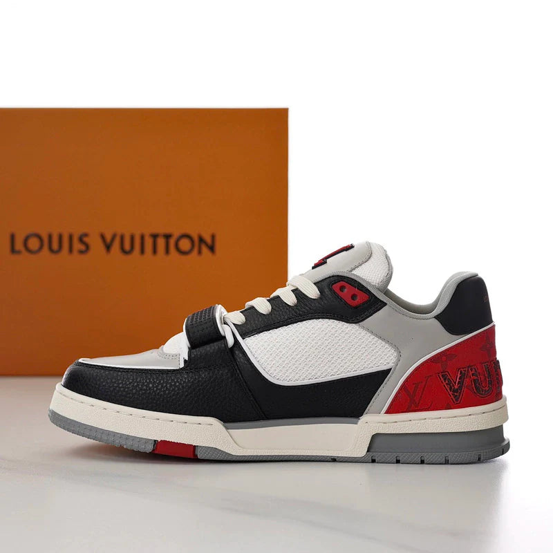 LOUIS VUITTON TRAINER PRETO E VERMELHO