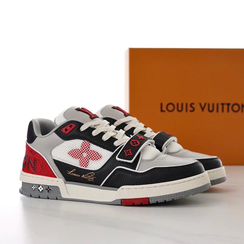 LOUIS VUITTON TRAINER PRETO E VERMELHO