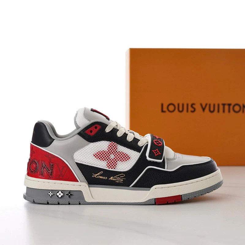LOUIS VUITTON TRAINER PRETO E VERMELHO