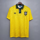Camisa Retrô Seleção Brasil 1991/93 Home - ResPeita Sports 