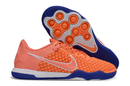 Tênis Futsal Nike React Gato IC - Laranja, Branca e Azul