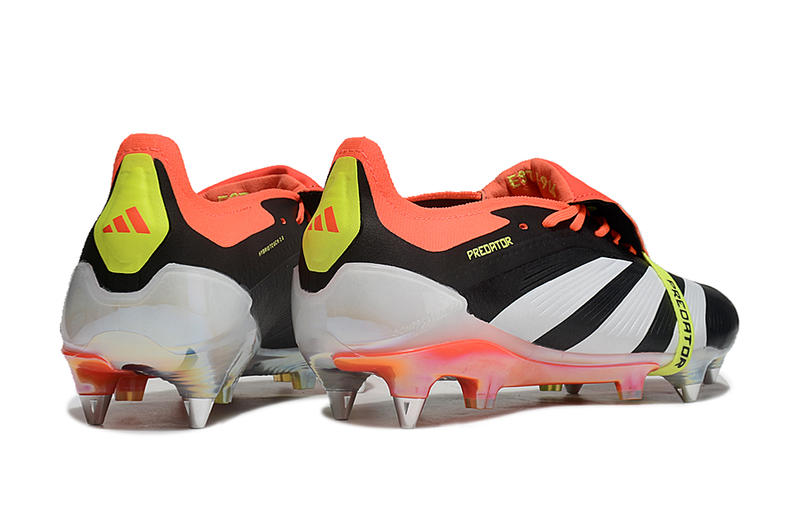 Adidas Predator Elite Fold-Over Tongue SG - Preta, Laranja e Verde