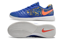 Tênis Futsal Nike Lunar Gato IC - Azul, laranja e Dourada