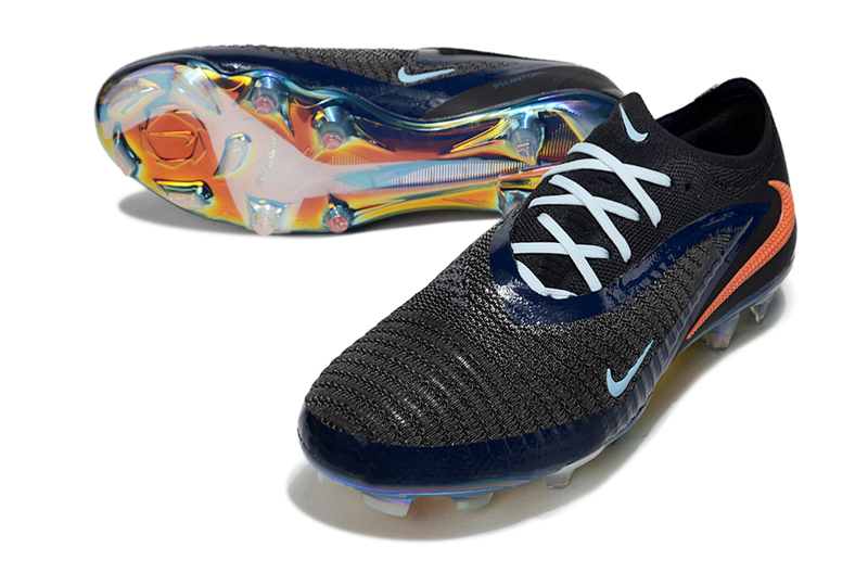 Chuteira Nike Phantom 6 Elite FG - Preta e Laranja