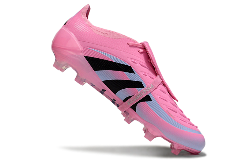 Chuteira Adidas Predator Elite Fold-Over Tongue FG - Rosa, Azul e Preta