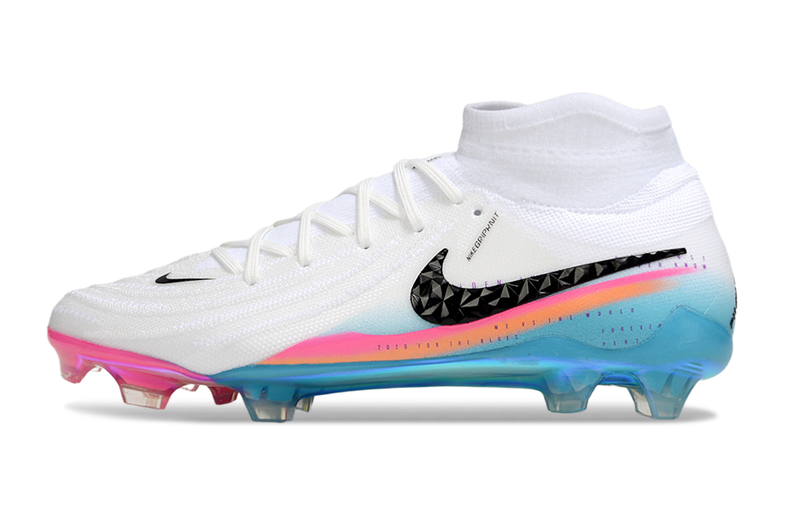 Nike Phantom Luna Elite FG - Branca, Rosa, Laranja e Azul