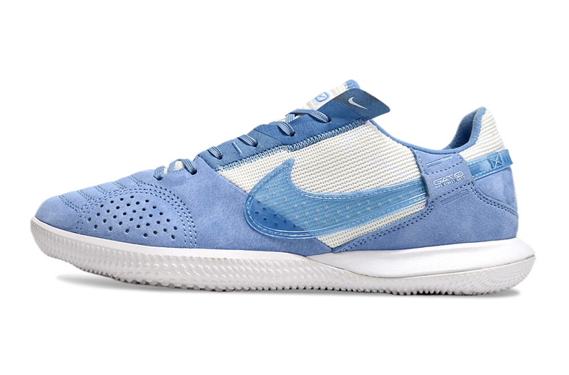 Tênis Futsal Nike Street Gato IC - Branca e Azul