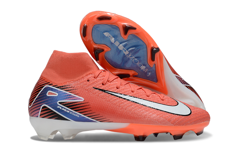 Chuteira Nike Air Zoom Mercurial Superfly 10 Elite FG - Laranja