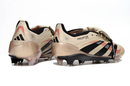 Chuteira Adidas Predator Elite Fold-Over Tongue FG - Dourada, Preta e Vermelha
