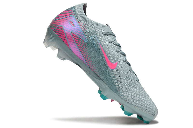 Chuteira Nike AIR Zoom Mercurial Vapor 16 Elite FG - Azul e Rosa - Pack Prism