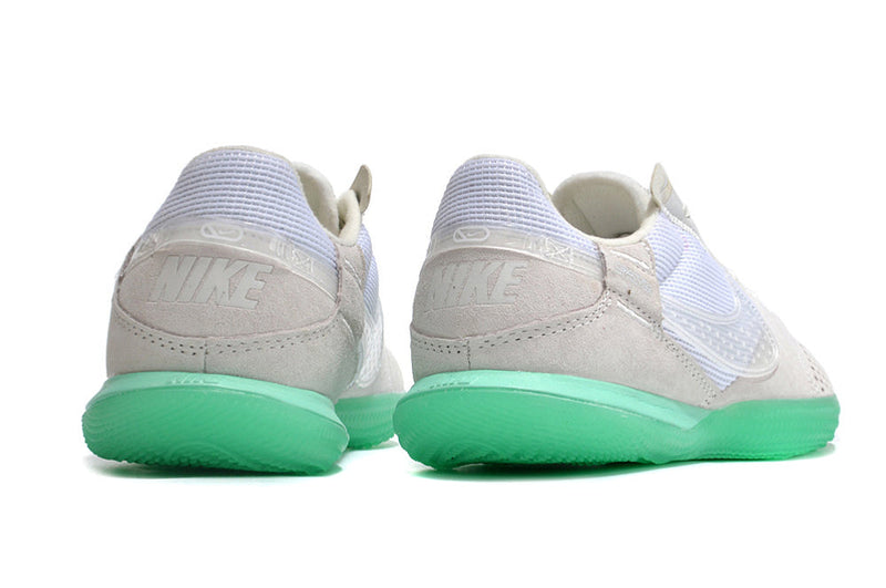 Tênis Futsal Nike Street Gato IC - Branca e Verde