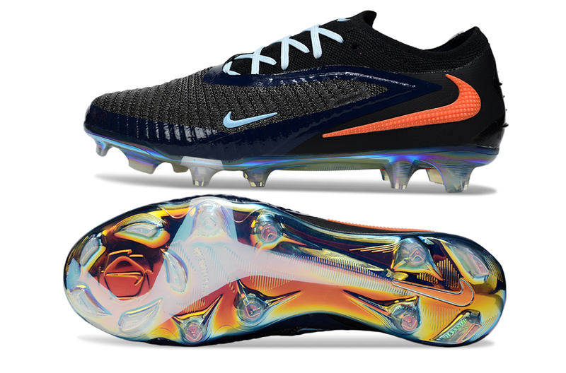 Chuteira Nike Phantom 6 Elite FG - Preta e Laranja