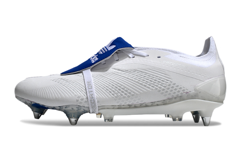 Adidas Predator Elite Fold-Over Tongue SG - Branca e Azul